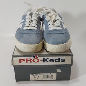 Vintage NWBOX Pro Keds Women's Blue Suede sz8